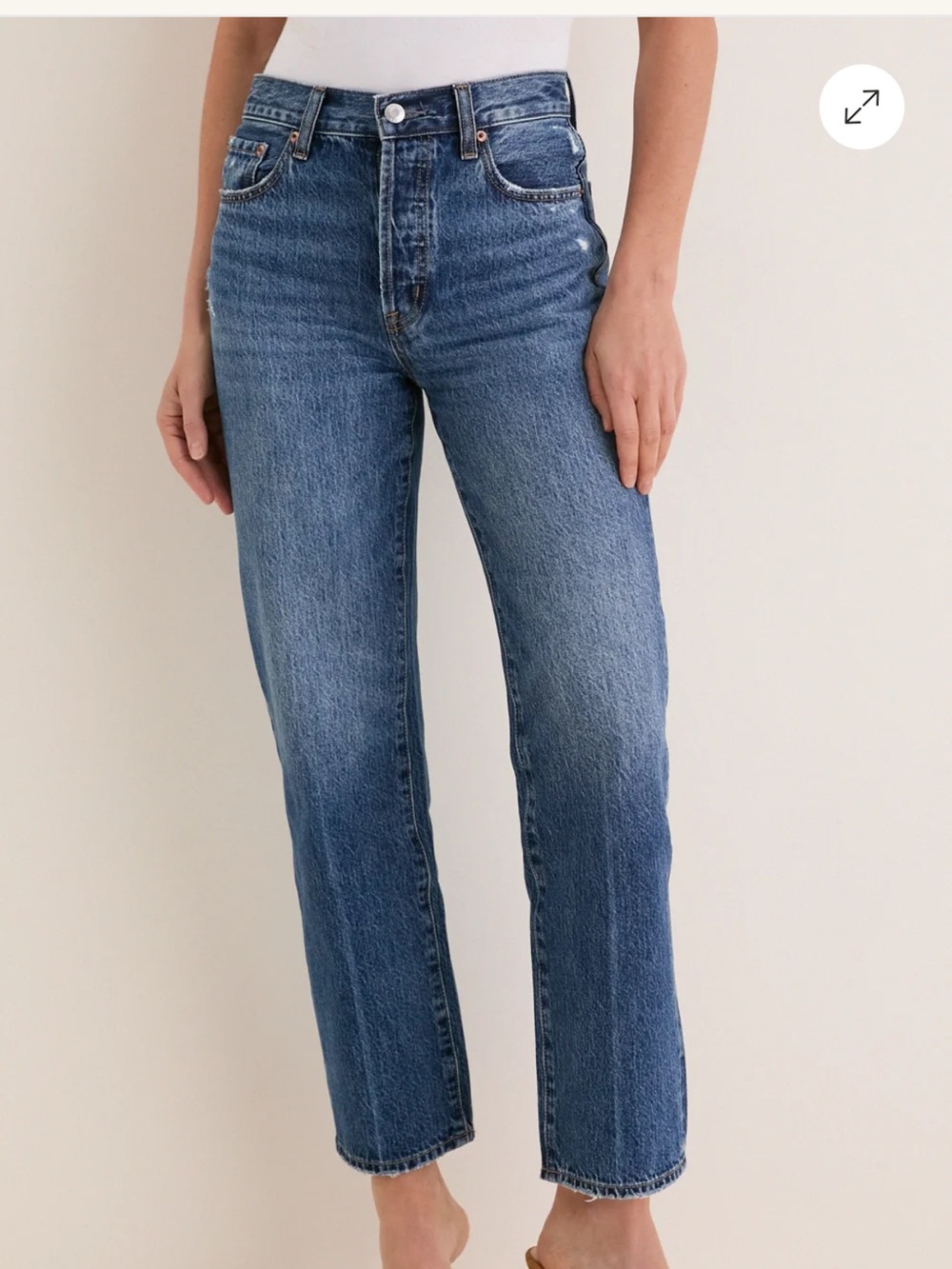 *Like New* Pistola Cassie High Rise Straight Jeans in Cameo Vintage